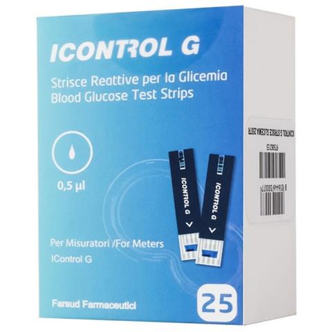 Strisce Misurazione Glicemia Icontrol g 25 Pezzi - Foto 2