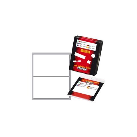 confezione da 10 pezzi - etichetta adesiva bianca 115x70mm (10fogli x 2etichette) - Foto 1