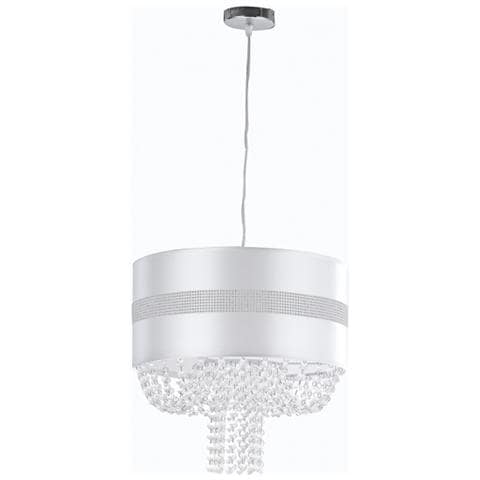 I-CHIGNON / S40 - Lampadario a sospensione circolare con cristalli 60 watt E27 - Foto 2