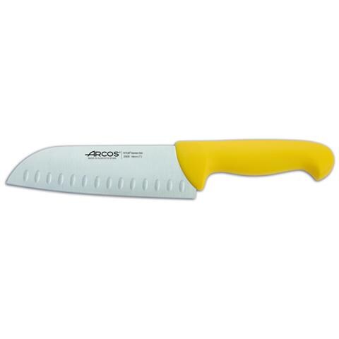 Serie 2900 - Coltello giapponese (Santoku) - Lama Acciaio Inossidabile Nitrum 180 Mm - Manico Polipropilene Colore Giallo - Foto 1