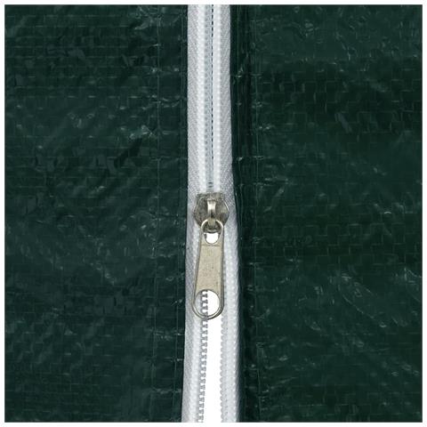 Parete Per Tendostruttura In Pe 2 Pz Con Zip Verde - Foto 4