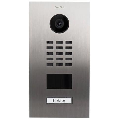 Videocitofono Ip Con Lettore Di Badge Rfid - D2101v Acciaio Inox - Montaggio Ad Incasso - Foto 1