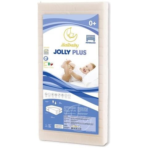 Materasso Slim Italbaby Per Lettino - 60x125x9 Cm, Ortopedico, Antisoffoco, 100% Cotone, Made In Italy