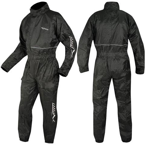 Antipioggia Completo Tuta Impermeabile Intera Moto Scooter Custom Quad Nero S - Foto 1