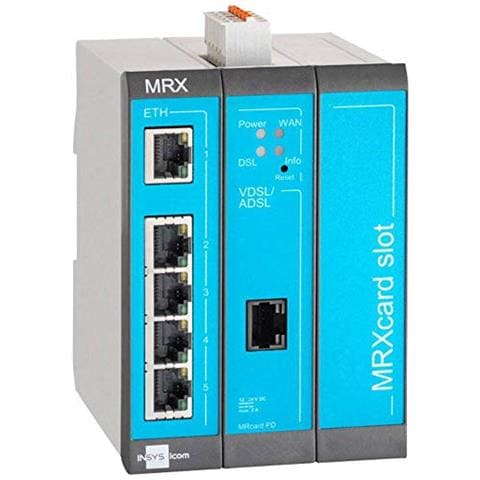 Microelectronics MRX3 DSL-B router cablato Fast Ethernet Blu, Grigio - Foto 1
