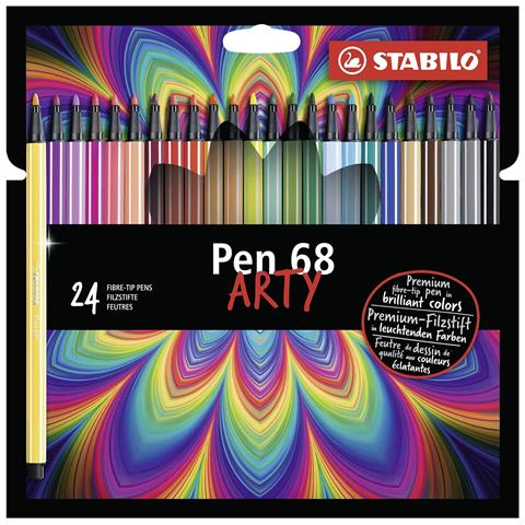 Pen 68 - Pennarello Premium - ARTY - Astuccio da 24 - Colori Assortiti - Foto 1
