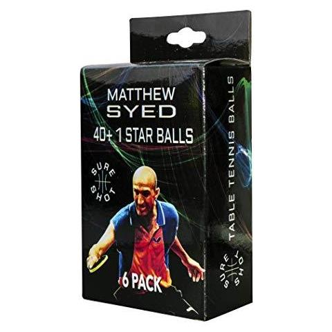 Matthew Syed 40 1 Stella Ping Pong Palline Confezione Da 6 - Foto 1