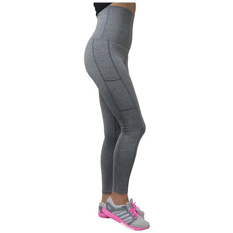 Leggins Pushup-grey, Donna, Grigio, Ghette, Numero: S Eu - Foto 2