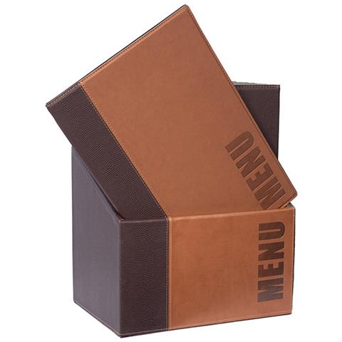 MC-BOX-TRA4-LB A4 Metallo, PU pelle Marrone 20 pz - Foto 4