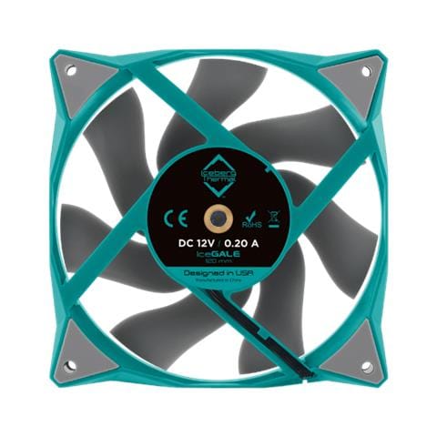 Icegale Case Per Computer Ventilatore 12 Cm Colore Foglia Di Tè 1 Pz - Foto 2