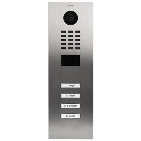 Videocitofono Ip Con Lettore Di Badge Rfid - D2104v V2 Acciaio Inox - Foto 1