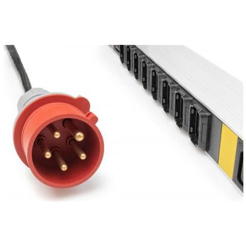 Multipresa Trifase 16a, 24 X C13, 3 X C19, Cavo 3 Mt Con Spina Iec 60309 16 A - Foto 2