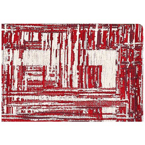 Tappeto Passatoia Cucina Corsia Retro Antiscivolo Disegno Bangkok By Suardi 55x80 Rosso - Foto 2