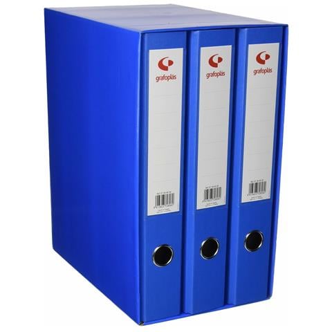 Classificatore A Leva 35 X 29 X 18 Cm Azzurro Cartone Polipropilene (3 Unità) - Foto 1