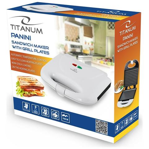 Piastra Grill Elettrica Esperanza Tkt004w Bianco 700 W - Foto 2