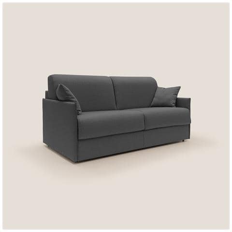Evans Divano letto matrimoniale in tessuto impermeabile T13 169 cm (mat. 140x197) antracite - Foto 1