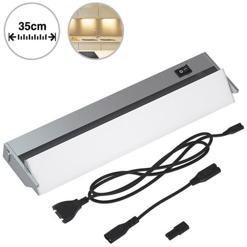 Lampada Luce Sottopensile 35cm Mobili Cucina Armadio Barra 30 Led In Alluminio - Foto 5