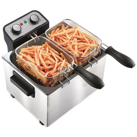 Friggitrice 8522 Capacità 5 Litri 3000 Watt Colore Acciaio inossidabile - Foto 1