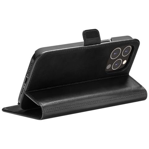 Custodia Per Iphone 14 Pro Max In Pelle Copenhagen Con Portacarte, Nero - Foto 4