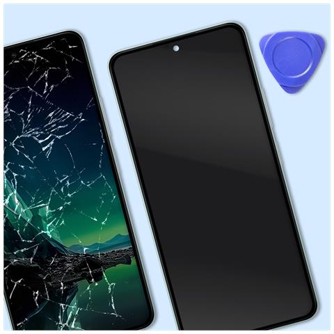 Schermo Lcd + Vetro Touch Edge 40 Neo Con Frame, Verde Chiaro - Foto 2