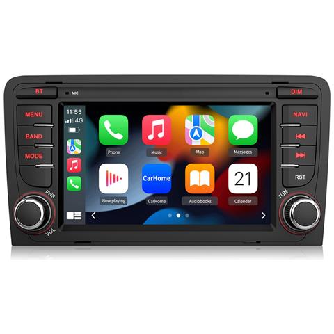 Autoradio Per Audi A3 S3 Rs3 8p 2006-2012 7 Pollici (2g+32gb) Android Car Stereo Radio Con Funzione Sd Usb Bluetooth Carplay Android Auto Controllo Del Volante - Foto 1
