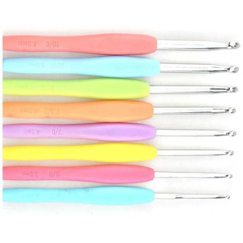 Set Di Uncinetti Con Manico Blu Da 8 Pezzi - Foto 2