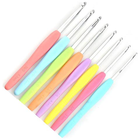 Set Di Uncinetti Con Manico Blu Da 8 Pezzi - Foto 3