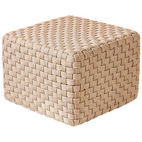 Pouf Nalli Materiale Sintetico Beige Chiaro - Foto 2