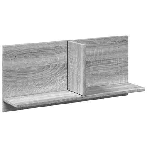 Mobile A Parete 70x16,5x30cm Grigio Sonoma In Legno Multistrato - Foto 2