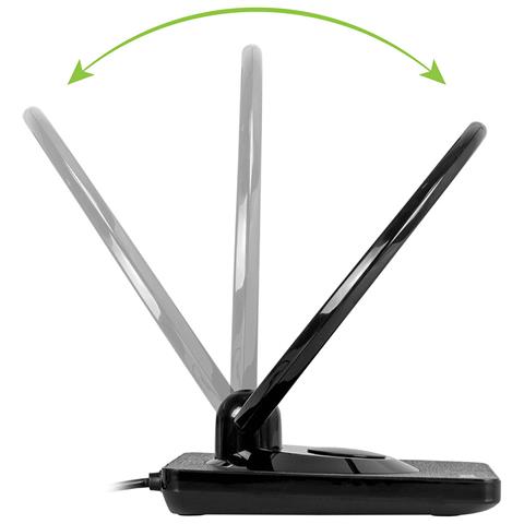 Antenna Ambiente Con Amplificatore Dvb-t /t2, 4k, Lte 4g, Va0250 - Foto 2