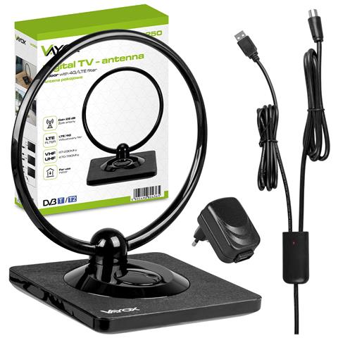 Antenna Ambiente Con Amplificatore Dvb-t /t2, 4k, Lte 4g, Va0250 - Foto 8