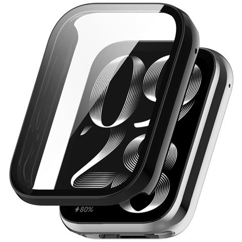 Cover Xiaomi Smart Band 9 Pro Custodia Integrale Con Vetro Temperato Black - Foto 1