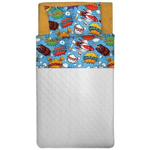 Completo Lenzuola Freestyle Per Ragazzi 100% Cotone Digitale Boom Piazza E Mezza Boom - Foto 1