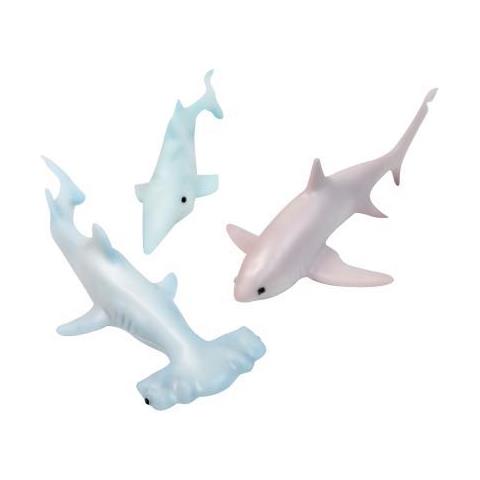 Cartone 6 Set Shark 3 Animali Marini Da Bagnetto 21 Cm - Foto 1