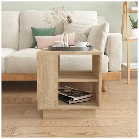 Lusso Casadino - Tavolino Da Salotto Rovere Sonoma 40x40x43 Cm Legno Multistrato - Foto 2