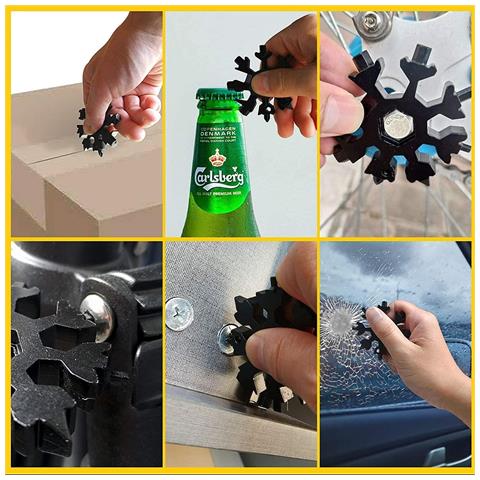 Strumento Multifunzione Fiocco Di Neve 18 In 1 Black - Foto 6