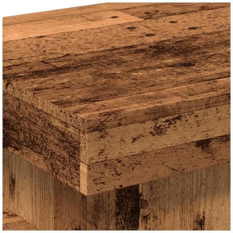 Tavolino da Salotto con Luci LED Legno Antico 50x50x40 cm - Foto 9