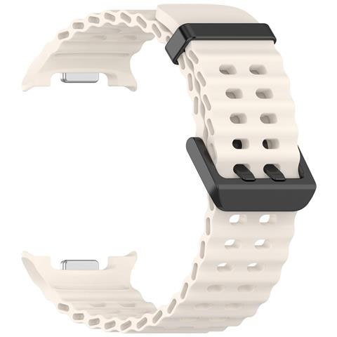 Cinturino Ocean Compatibile Con Samsung Watch8 E Watch8 Classic - Silicone White+black - Foto 1