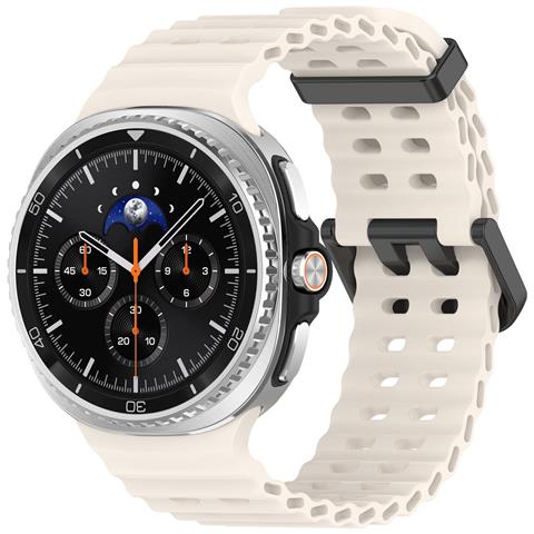 Cinturino Ocean Compatibile Con Samsung Watch8 E Watch8 Classic - Silicone White+black - Foto 2