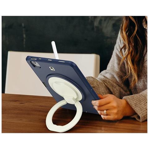 Custodia Per Ipad Air 5/air 4/pro 11"" Supporto Porta Penna Blu Navy - Foto 2