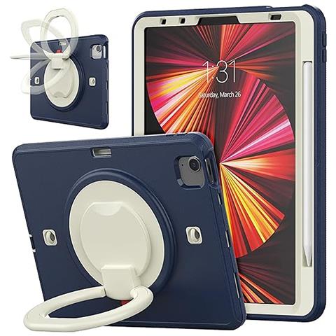 Custodia Per Ipad Air 5/air 4/pro 11"" Supporto Porta Penna Blu Navy - Foto 1