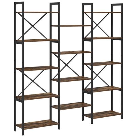 Libreria Rovere fumo 156 x 25 x 167.5 cm Legno multistrato - Foto 1