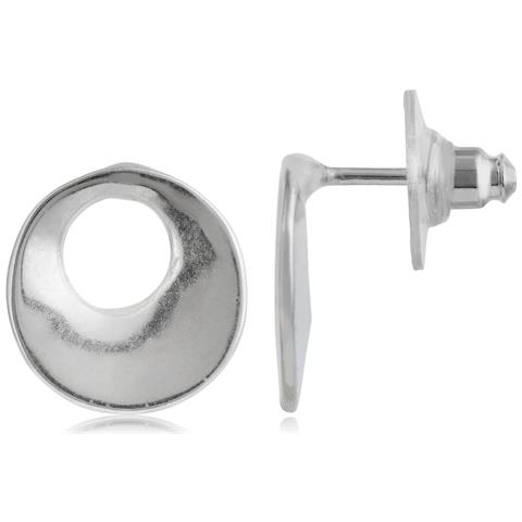 Orecchino Rotondo In Argento Space1 - Foto 1