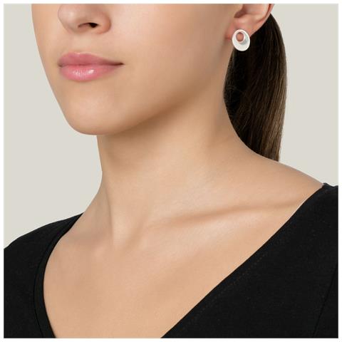 Orecchino Rotondo In Argento Space1 - Foto 2