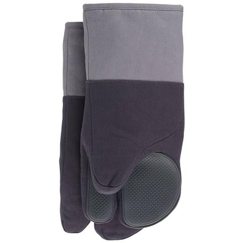 Coppia Di Guanti Da Forno Pinch Design Ergonomico Con Separatore Per Dito Indice Palmo In Silicone Resistente Al Calore Fino A 230 Gradi Polsino Imbottito E Gancio Per Appendere - Foto 1