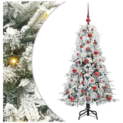 Albero di Natale Artificiale con Rami Pieghevoli Bianco 120 cm - Foto 1