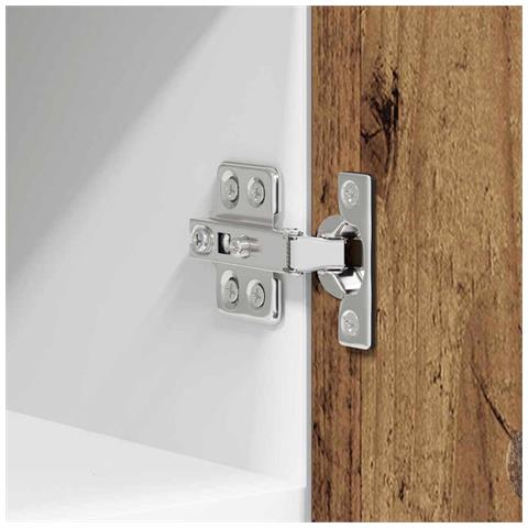 Armadio pensile Riga Legno Antico e Bianco 30 x 31 x 40 cm - Foto 9