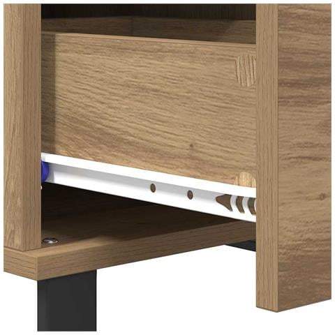 Tavolino da salotto Rovere artigianale 55 x 55 x 36,5 cm - Foto 9