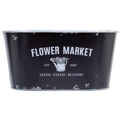 Cestino In Metallo Nero 19,5x11,5x9 B16,5x8,5 - Foto 2