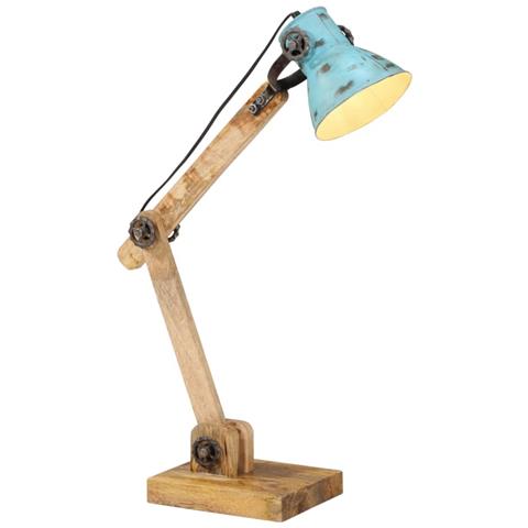Lampada da Scrivania 25 W Blu Anticato 23x18x96 cm E27 - Foto 1